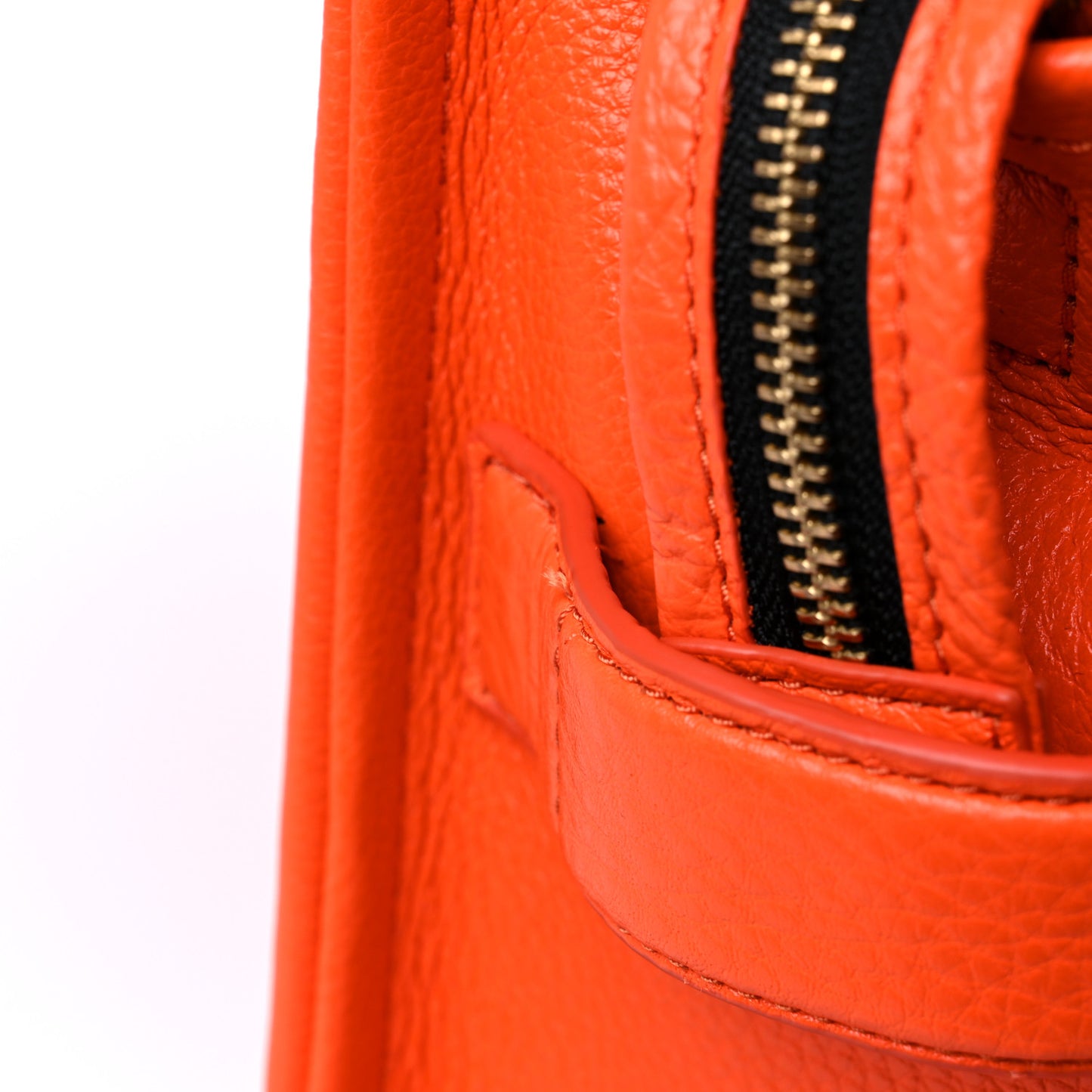 Grained Calfskin Small The Tote Bag Dragon Fire