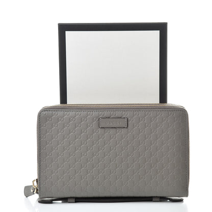 Gucci Soft Microguccissima Zip Around Top Handle Travel Wallet Loess 9 of 9