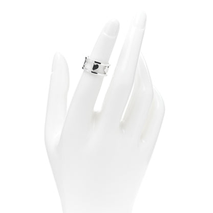 Tiffany Sterling Silver Heart Stencil Band Ring 47 4 2 of 5