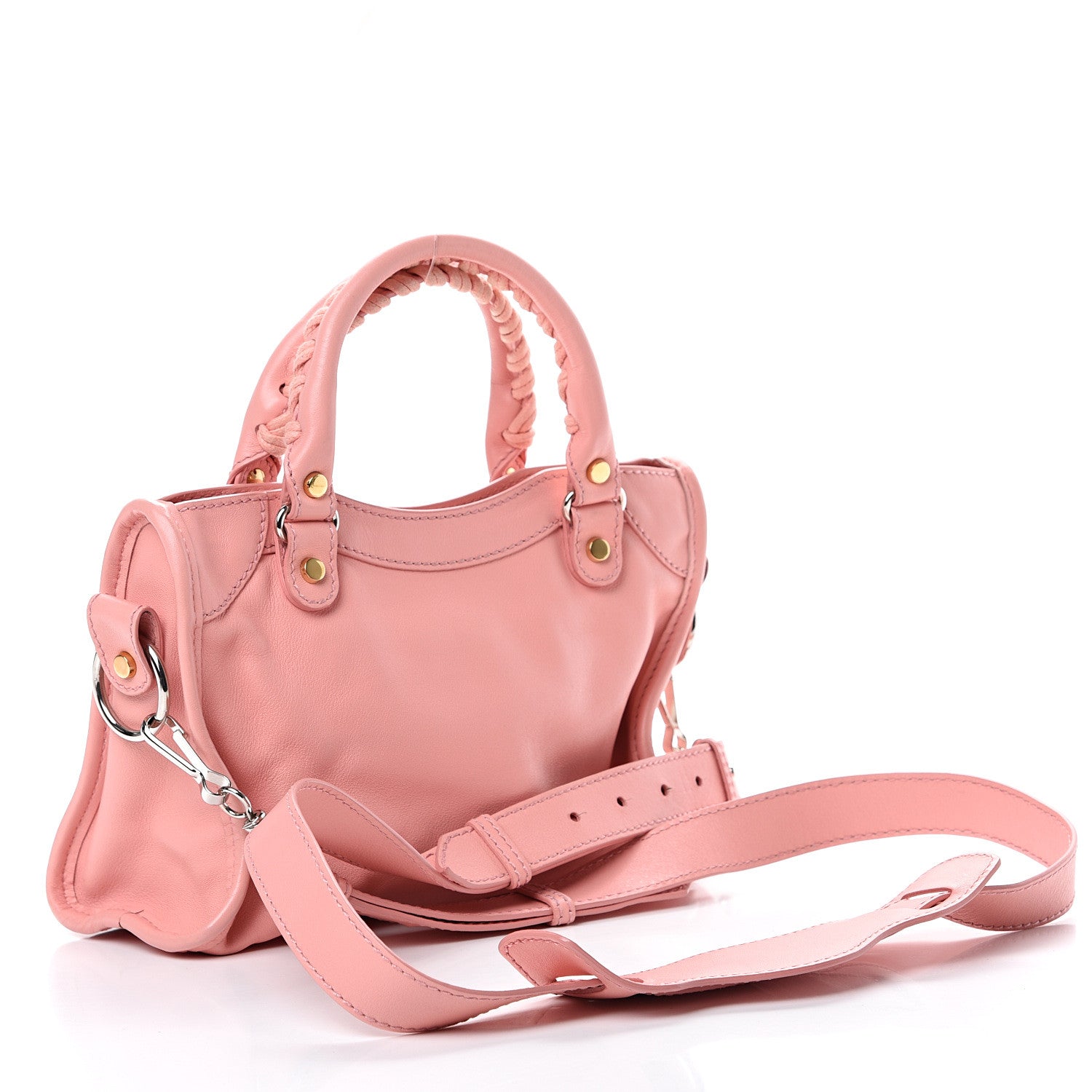 Balenciaga Veau Amp Plate Silver Hardware Mini City Rose 2 of 13