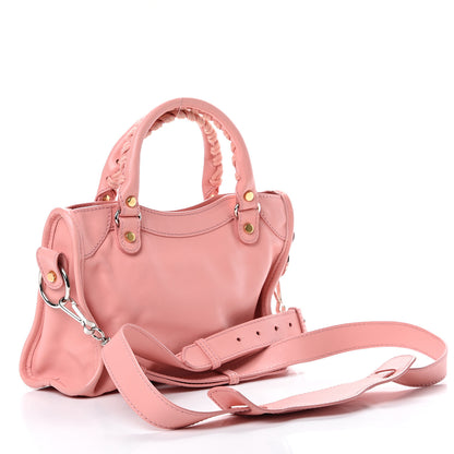 Balenciaga Veau Amp Plate Silver Hardware Mini City Rose 2 of 13