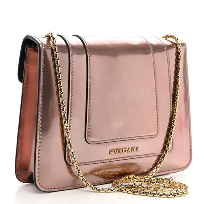 Bulgari Metallic Calfskin Serpenti Forever Crossbody Bag Rose Quartz 4 of 10