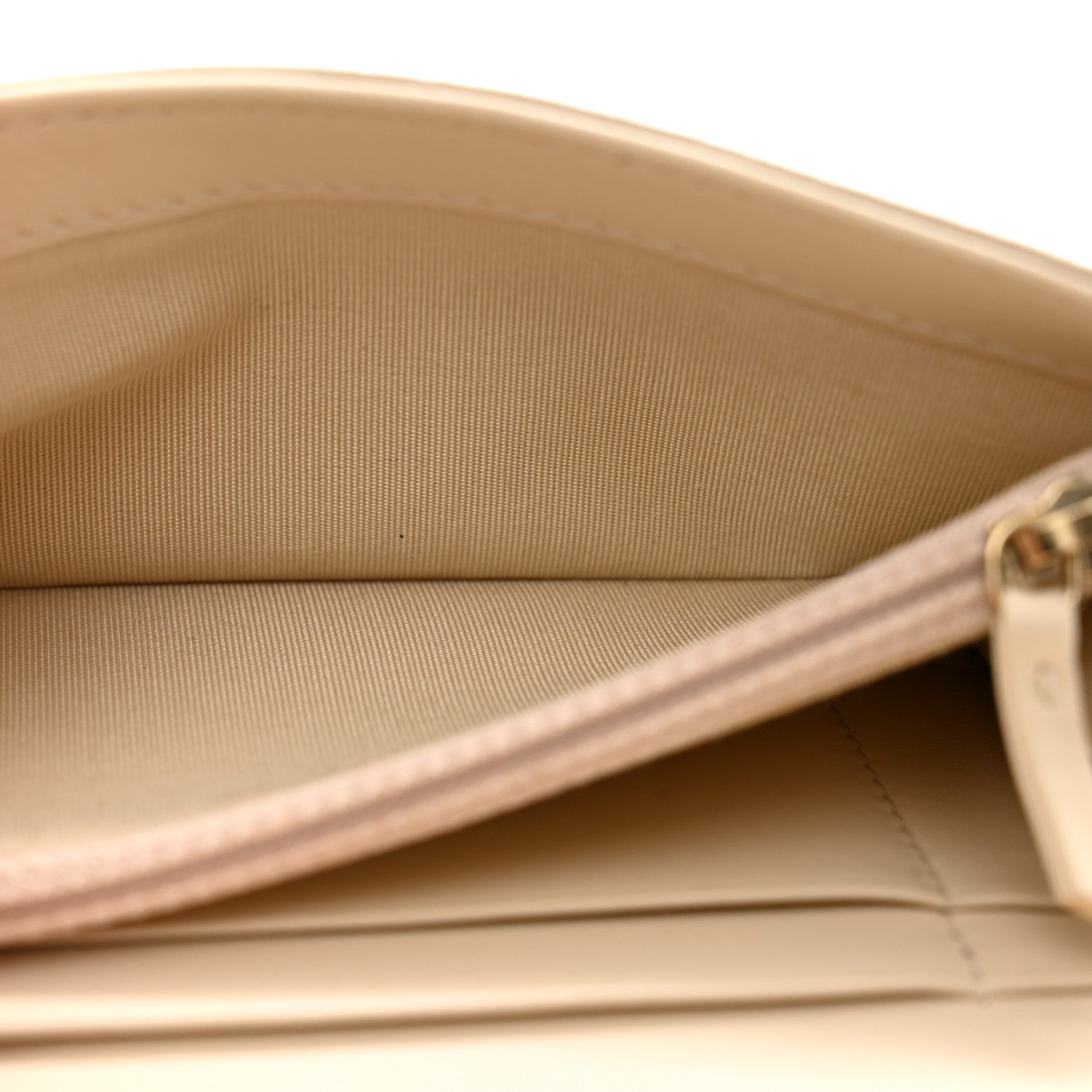 Chanel Shiny Goatskin Quilted Chanel 19 Flap Wallet Beige 6 of 13