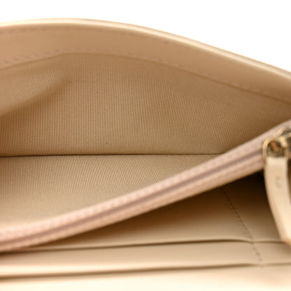 Chanel Shiny Goatskin Quilted Chanel 19 Flap Wallet Beige 6 of 13