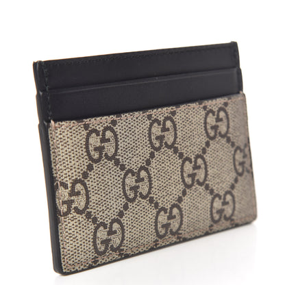 Gucci GG Supreme Monogram Kingsnake Card Holder Beige Black 3 of 7