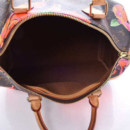 Louis Vuitton Monogram Roses Speedy 30 5 of 7