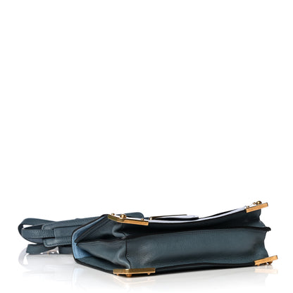 Prada Glace Calf Soft Cahier Bag Marine Astrale 5 of 22