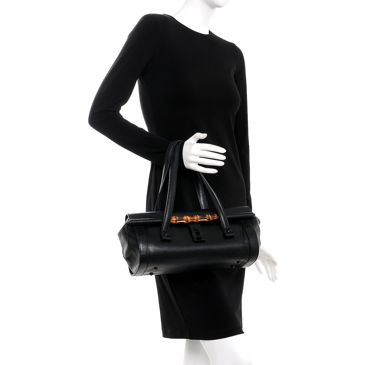 Calfskin Bamboo Bullet Black