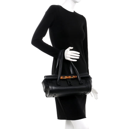 Gucci Calfskin Bamboo Bullet Black 2 of 11