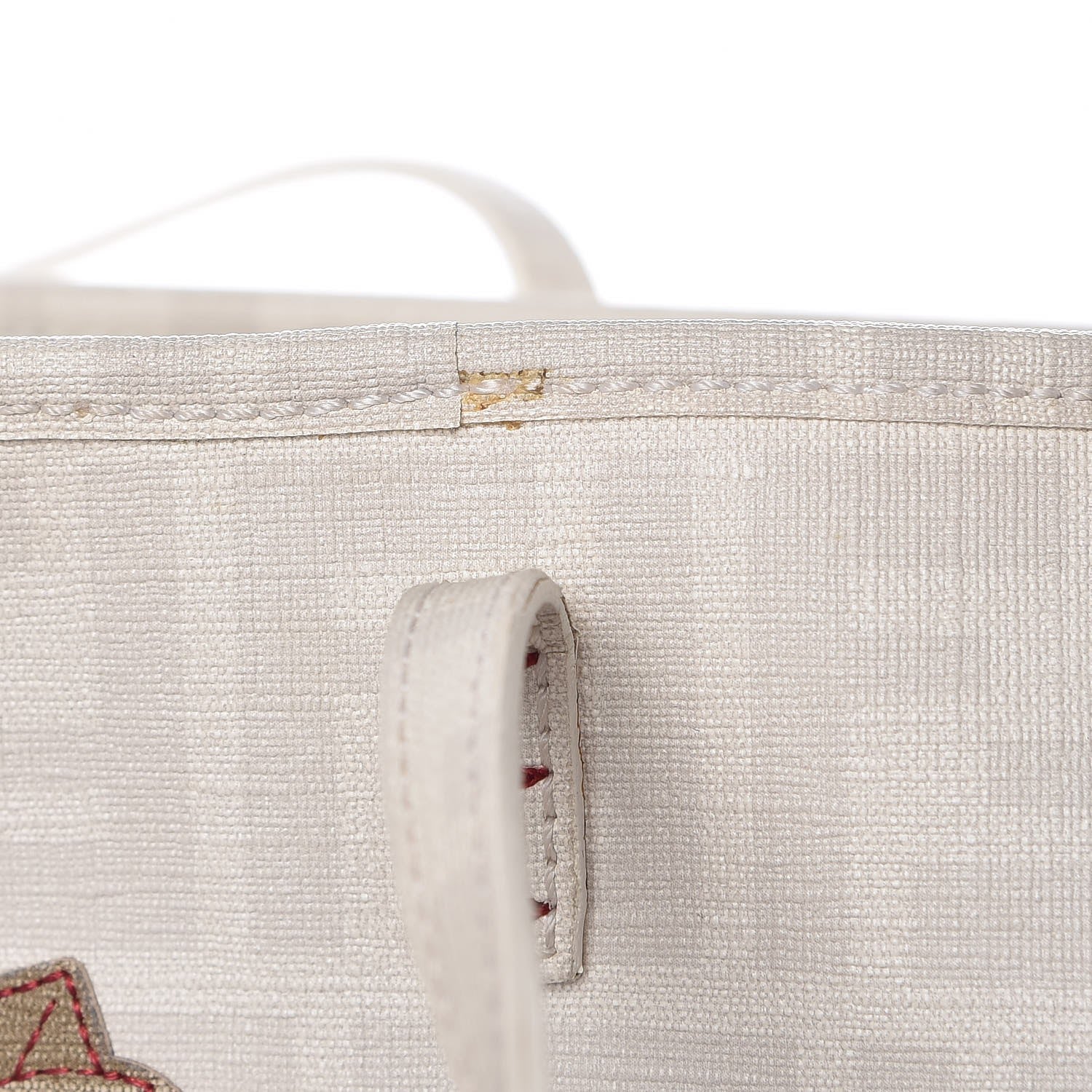 Fendi Zucca Spalmati Floral Embroidered Large Roll Tote White 11 of 13