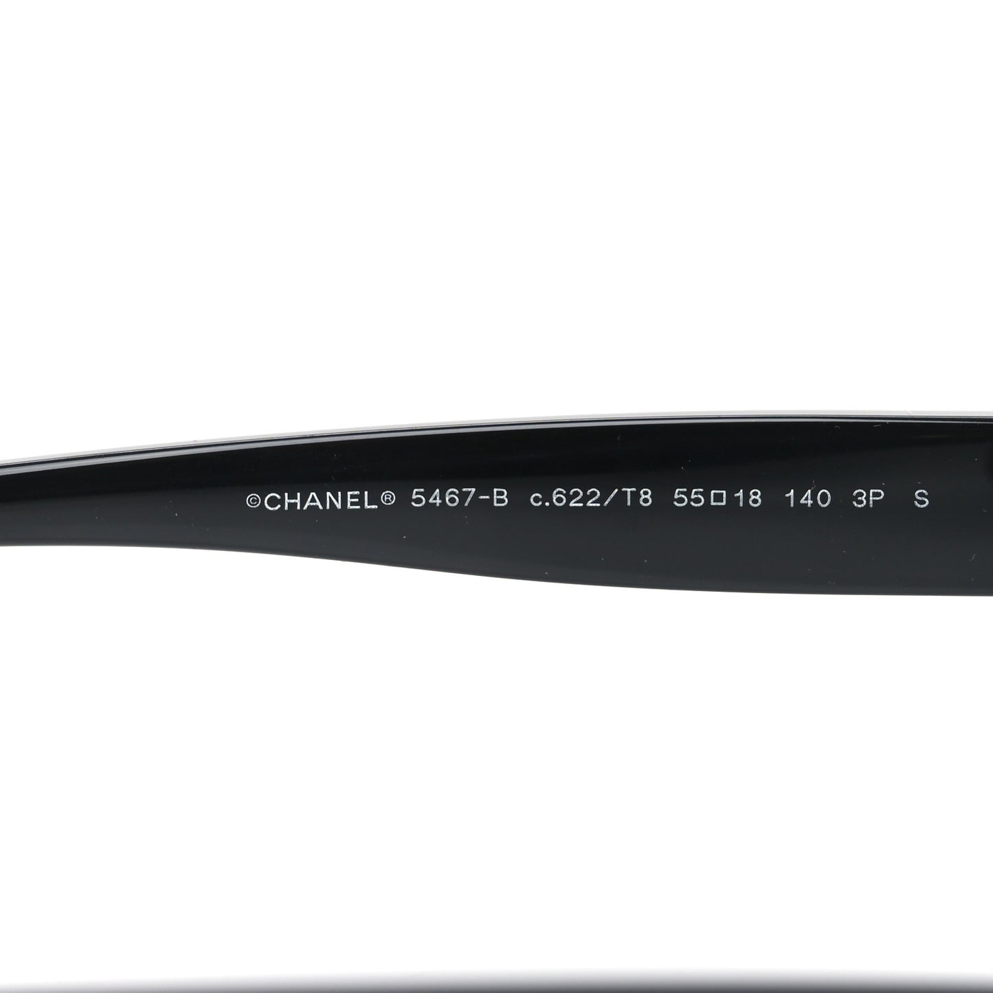 Acetate Strass Pilot Sunglasses 5467-B Black