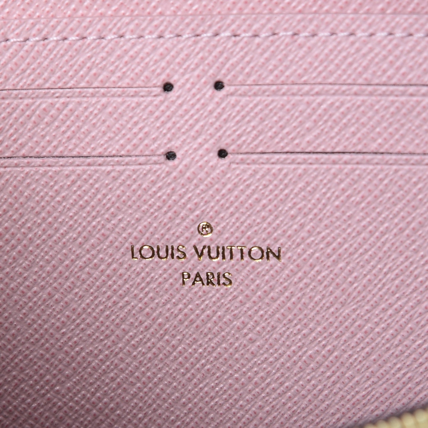 Monogram Clemence Wallet Rose Ballerine