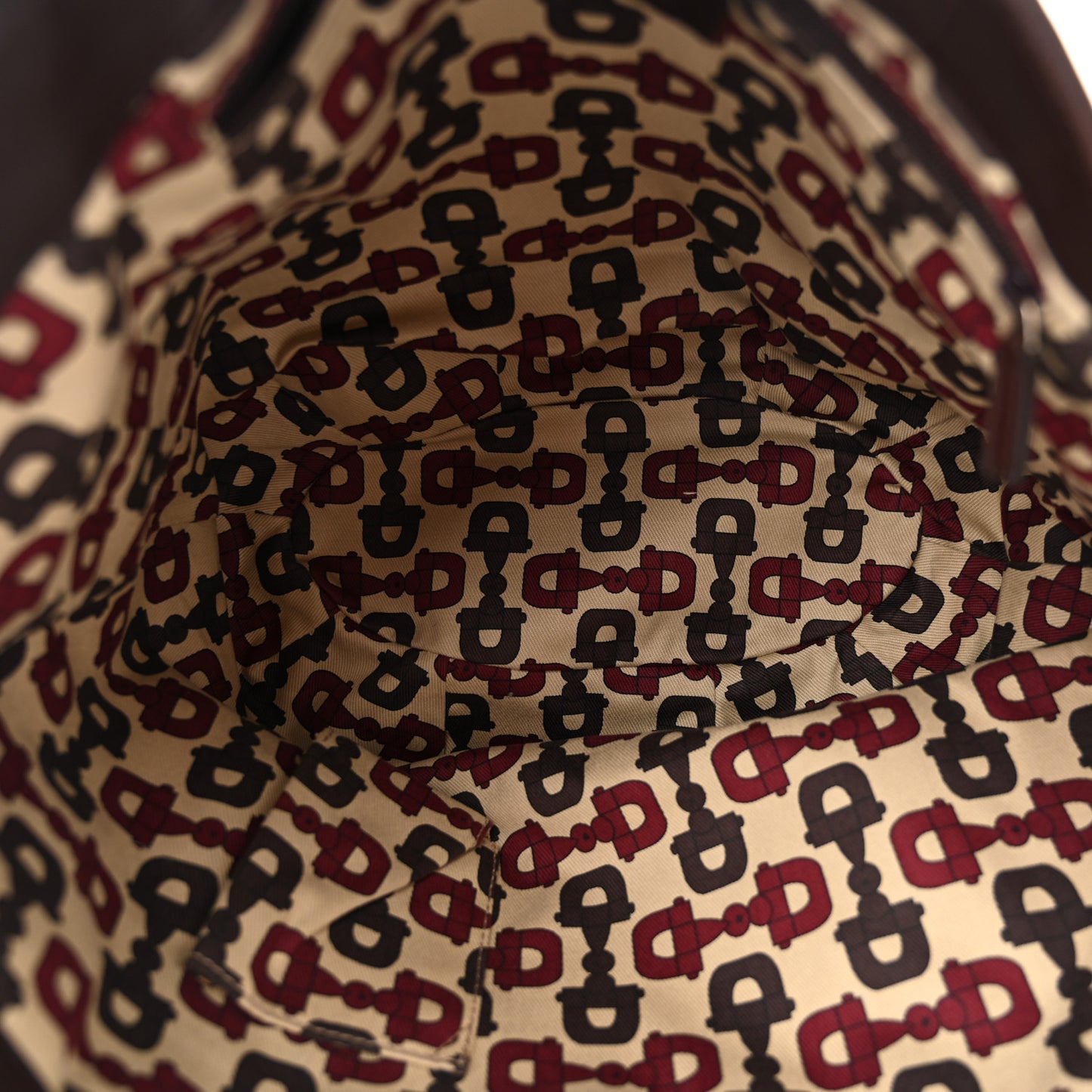 Guccissima Medium D Gold Tote  Dark Brown