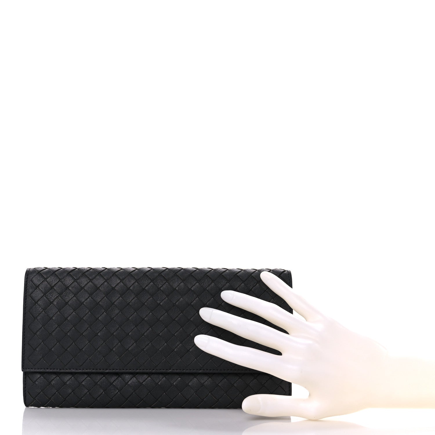 Bottega Veneta Nappa Intrecciato Flap Wallet Grey 3 of 12