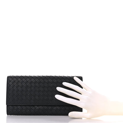 Bottega Veneta Nappa Intrecciato Flap Wallet Grey 3 of 12