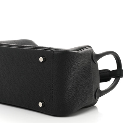 Hermes Taurillon Clemence Mini Lindy 20 Black 10 of 10