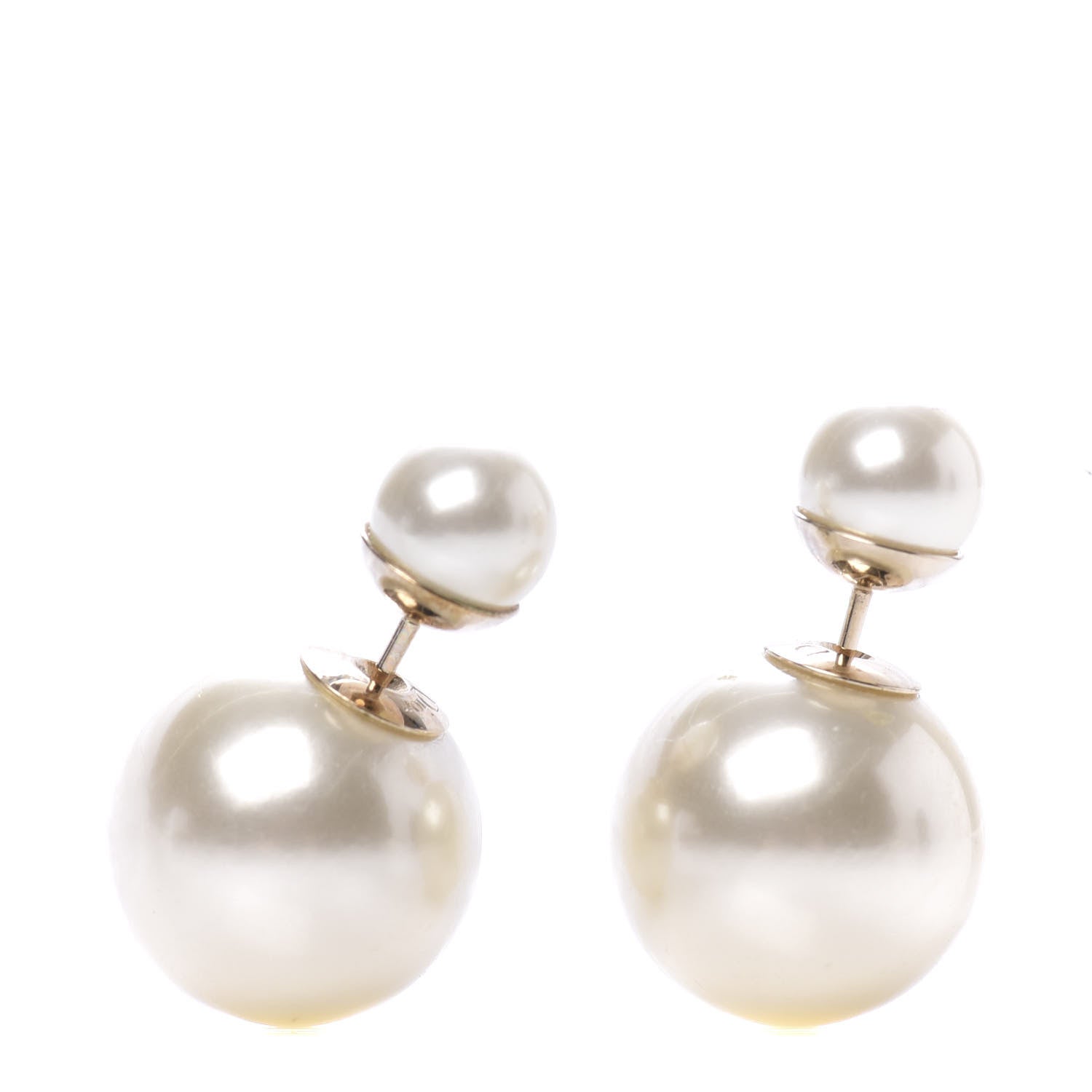 Christian Dior Pearl Mise En Dior Tribal Earrings 1 of 4