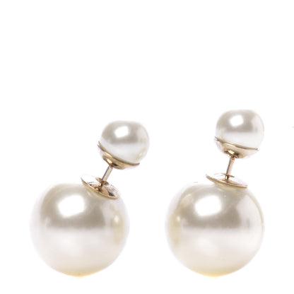 Christian Dior Pearl Mise En Dior Tribal Earrings 1 of 4