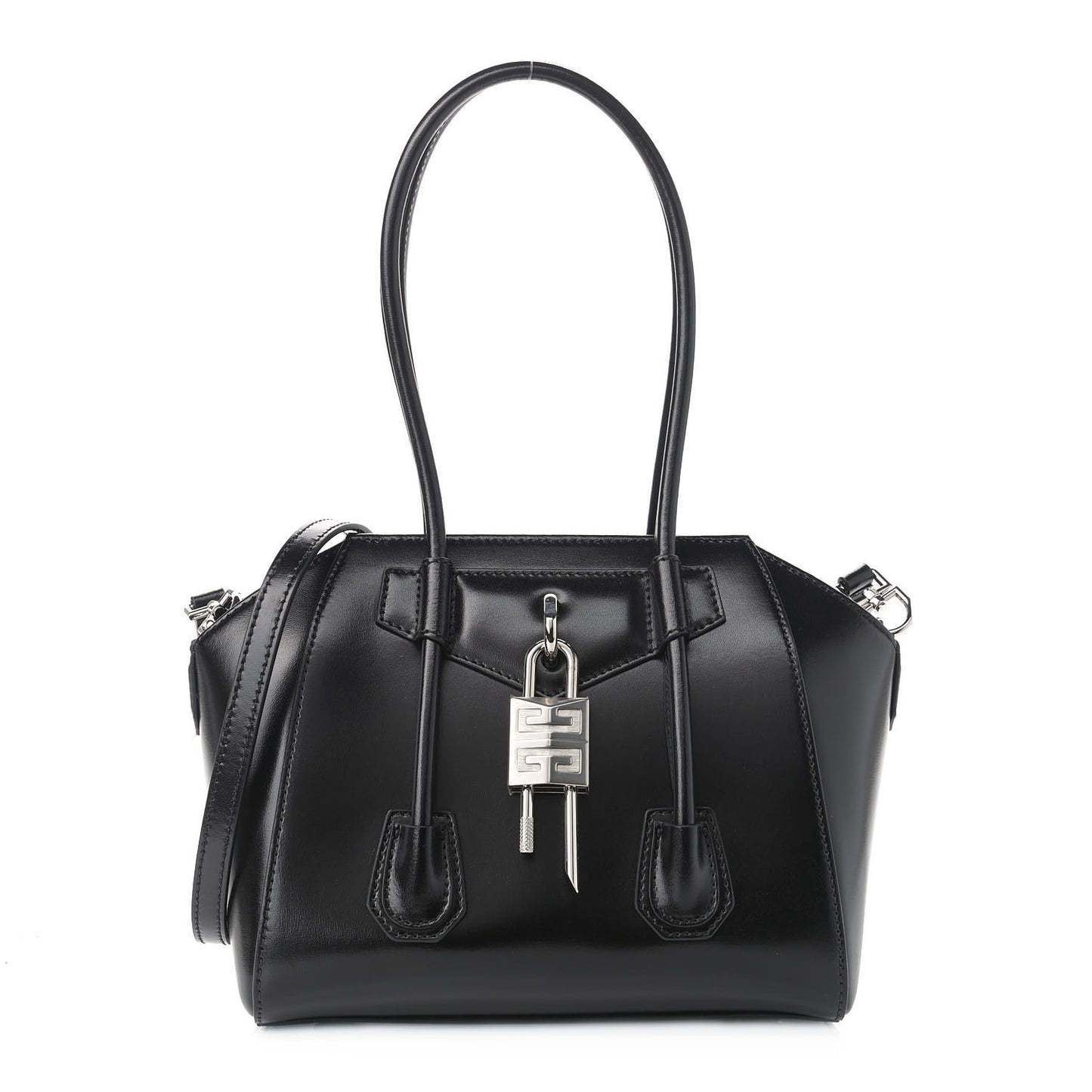 Box Calfskin Mini Lock Antigona Black