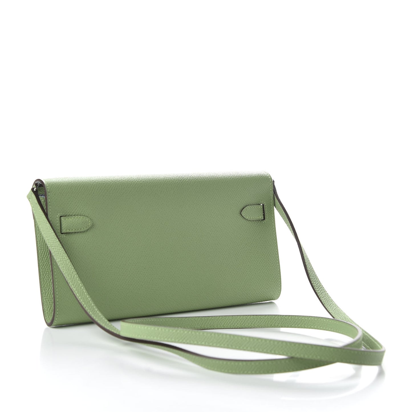 Epsom Verso Kelly Wallet To Go Vert Criquet Bleu Brume