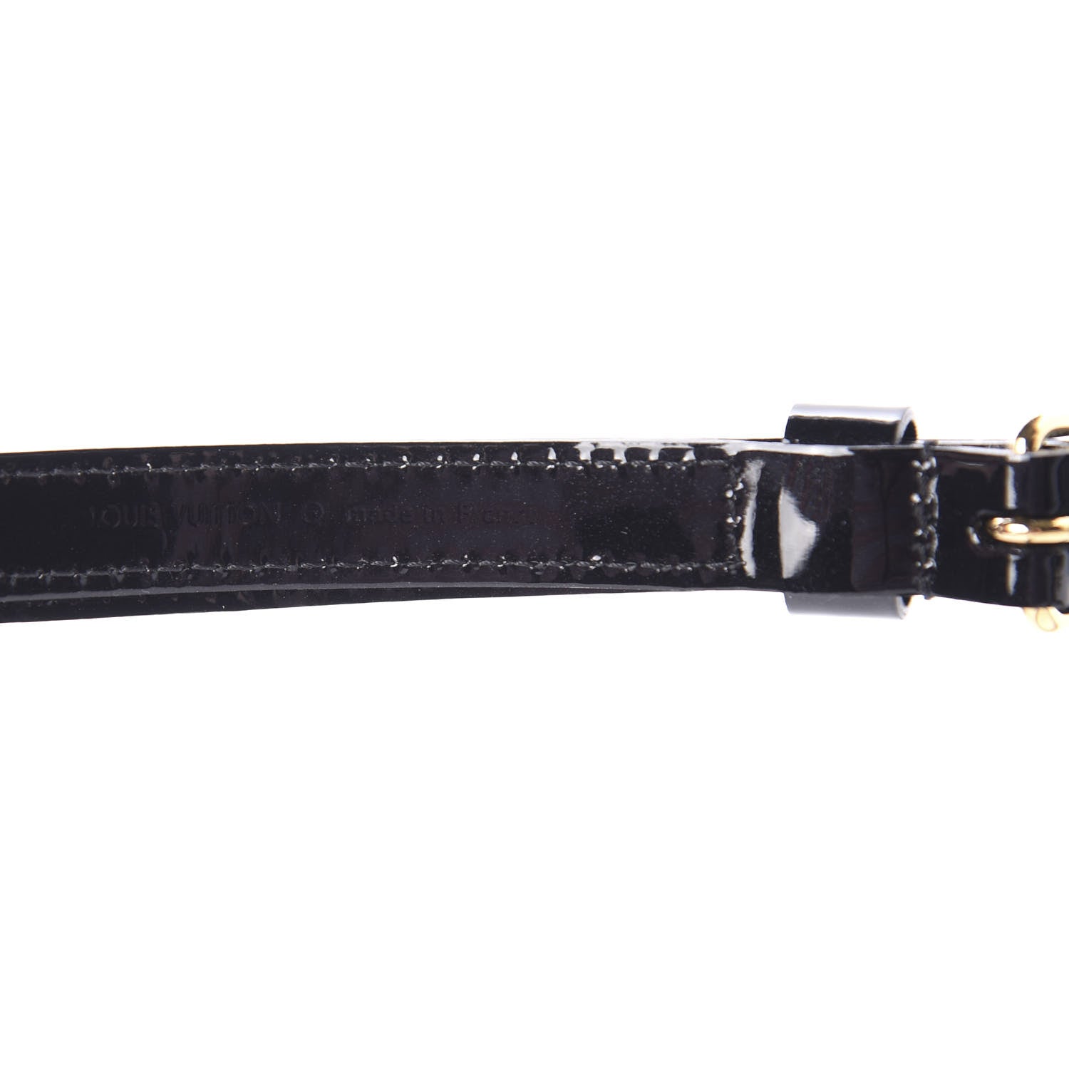 Louis Vuitton Patent 16mm Adjustable Shoulder Strap Black 3 of 4