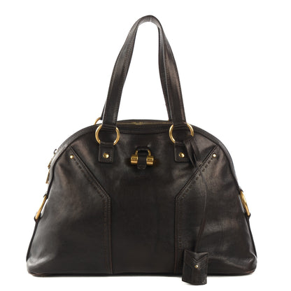 Saint Laurent Calfskin Large Muse Chocolate 1 of 12