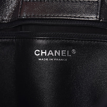Chanel Iridescent Calfskin CC East West Shopping Tote Black 6 of 9