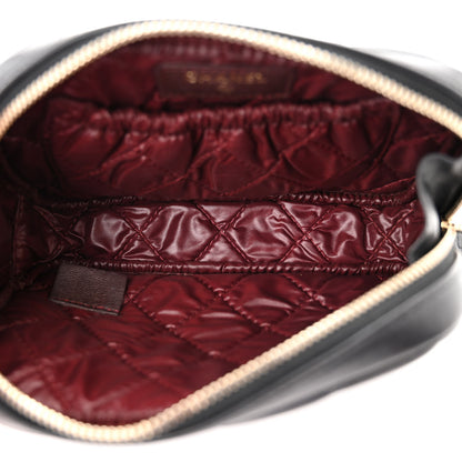 Chanel Lambskin Quilted Small Curvy Pouch Cosmetic Case Black 5 of 7