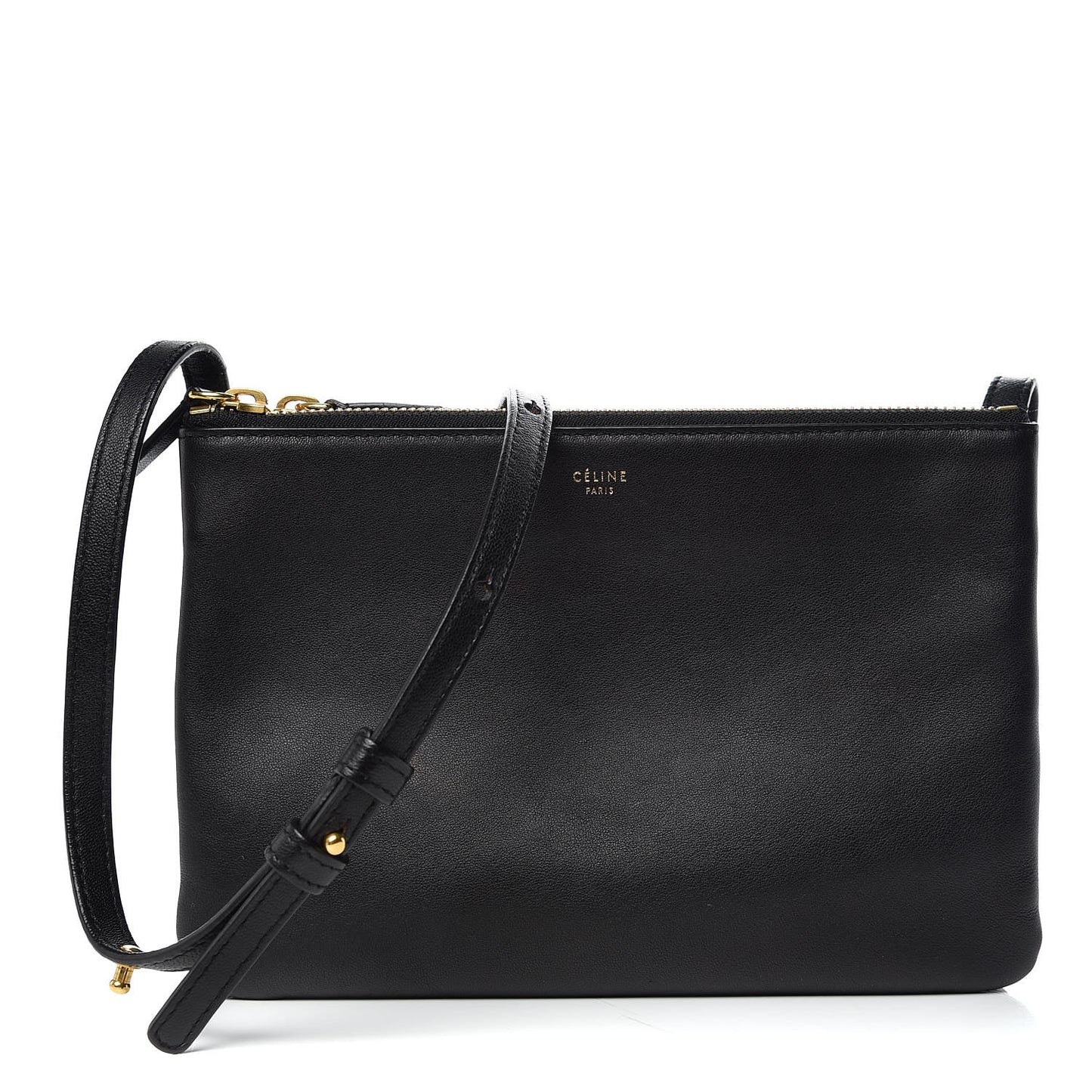 Lambskin Small Trio Crossbody Bag Black