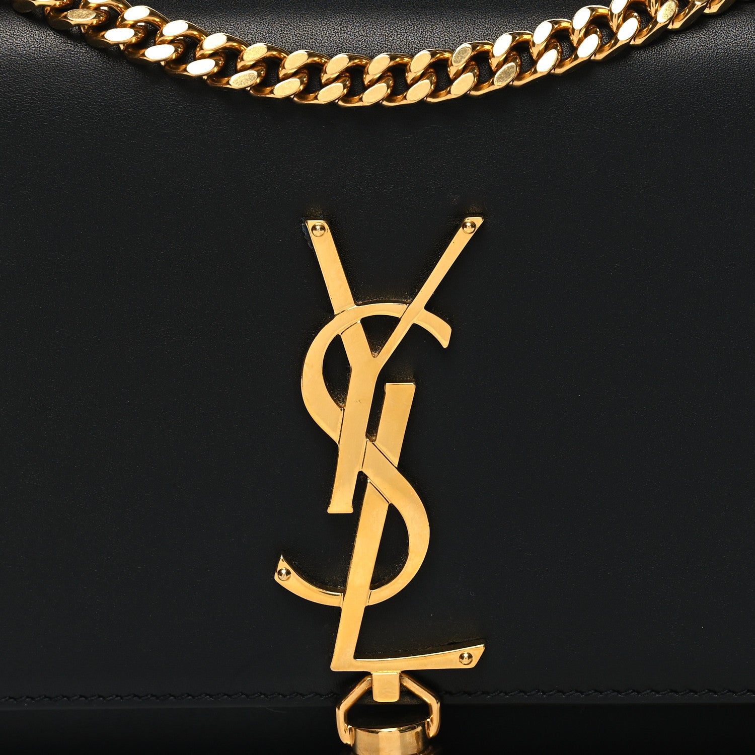 Saint Laurent Calfskin Small Classic Monogram Kate Tassel Satchel Black 7 of 10