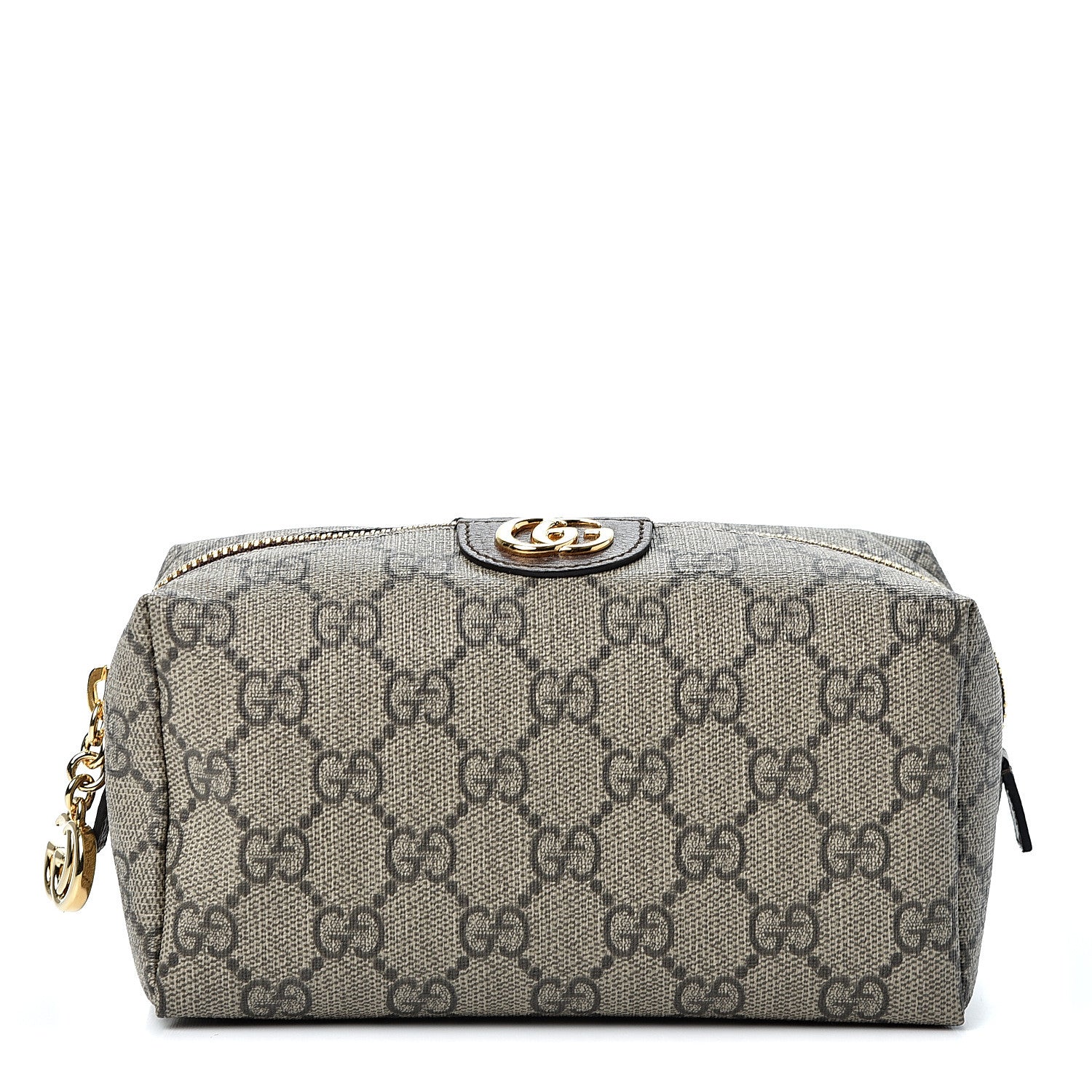 Gucci Soft GG Supreme Monogram Calfskin Medium Ophidia Cosmetic Case Beige Ebony New Acero 1 of 8