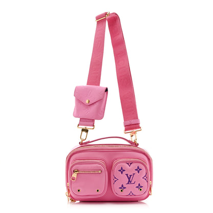 Louis Vuitton Calfskin Embossed Monogram Vuittamins Utility Crossbody Rose Violet 1 of 9