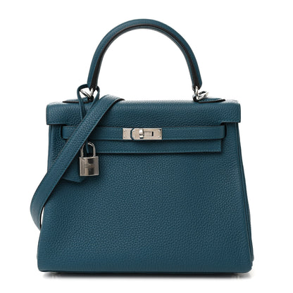 Hermes Togo Kelly Retourne 25 Vert Bosphore 1 of 13
