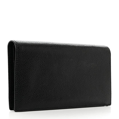 Chanel Caviar Timeless CC Yen Wallet Black 3 of 9