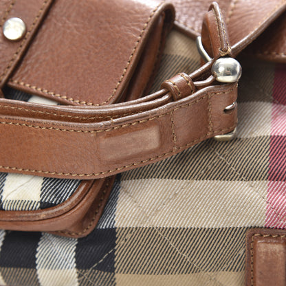 Burberry House Check Buckle Bag Dark Tan 16 of 16