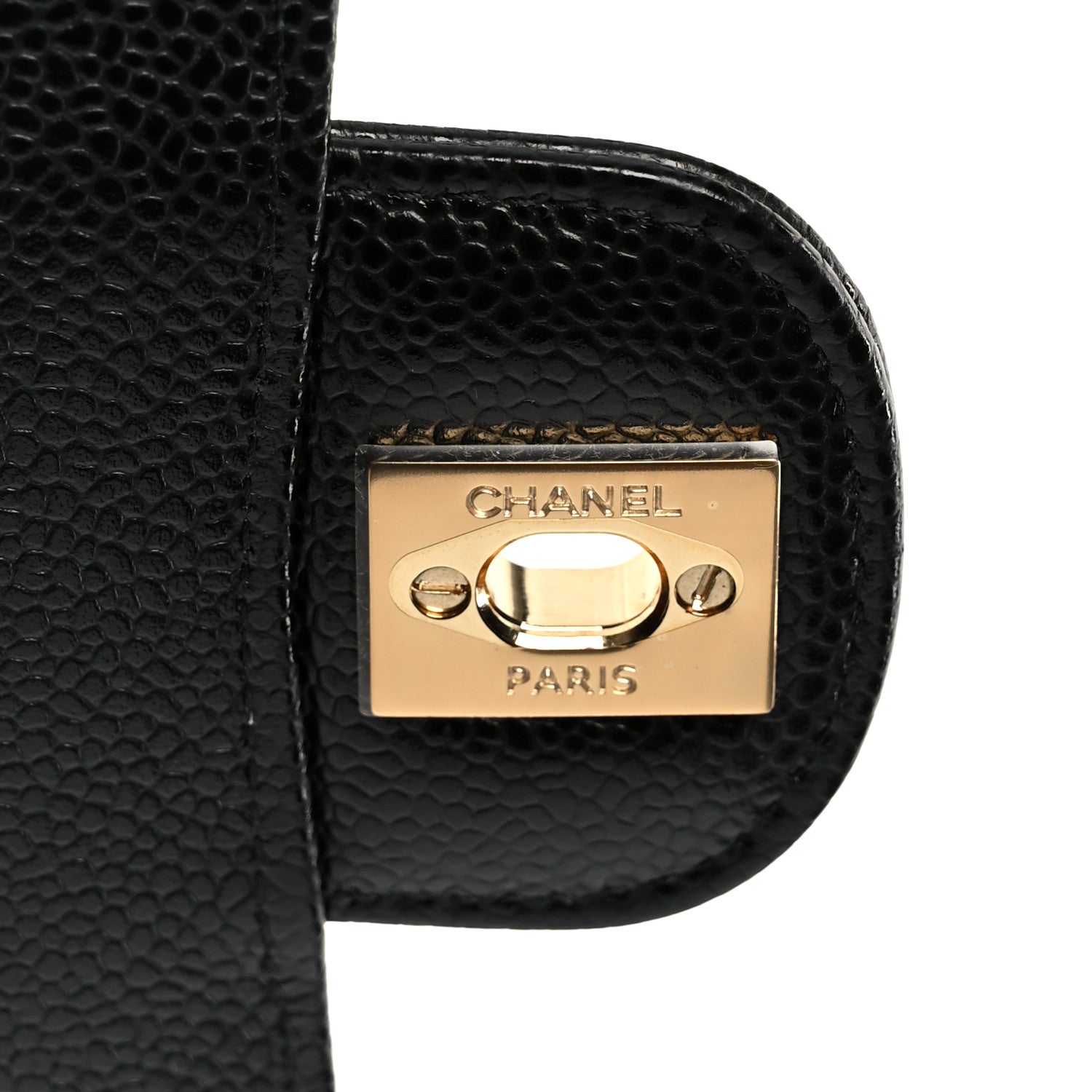 Chanel Caviar Quilted Medium Double Flap Black 7 of 12