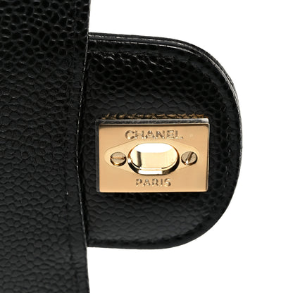 Chanel Caviar Quilted Medium Double Flap Black 7 of 12