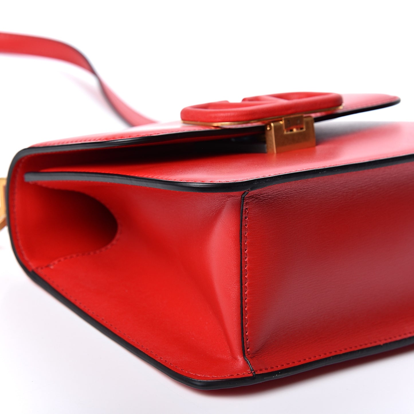 Smooth Calfskin Small VSling Shoulder Bag Red