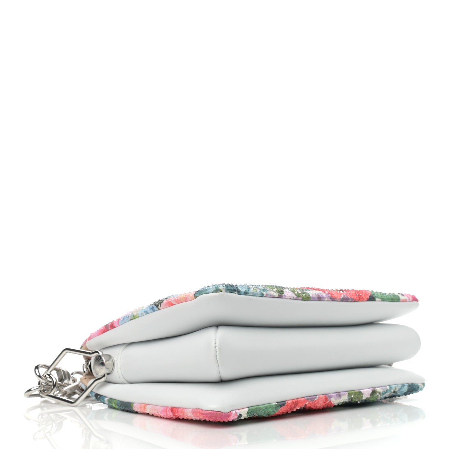 Satin Crystal Embellished Monogram Coussin BB Multicolor