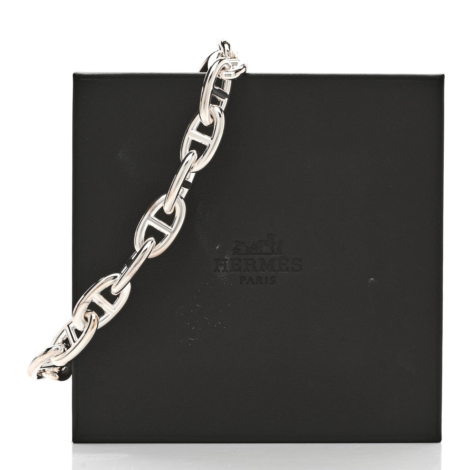 Hermes Sterling Silver GM Chaine d'Ancre Bracelet 7 of 7