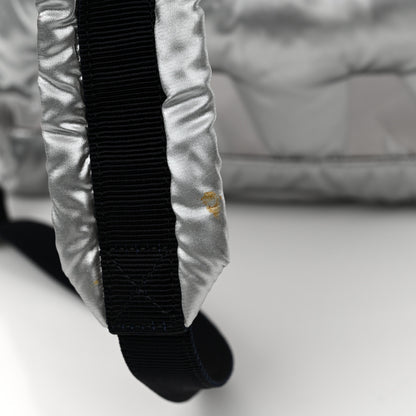 Chanel Nylon Embossed Doudoune Backpack Silver 11 of 11