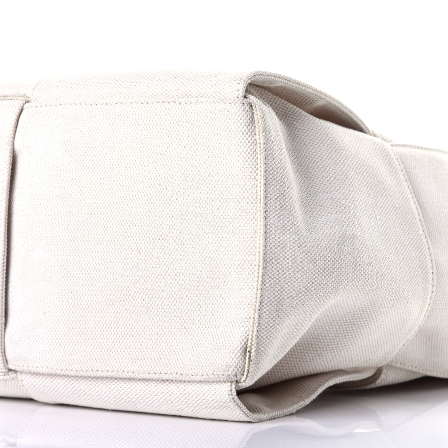 Bottega Veneta Linen Maxi Intrecciato Arco Tote Natural Black 8 of 9