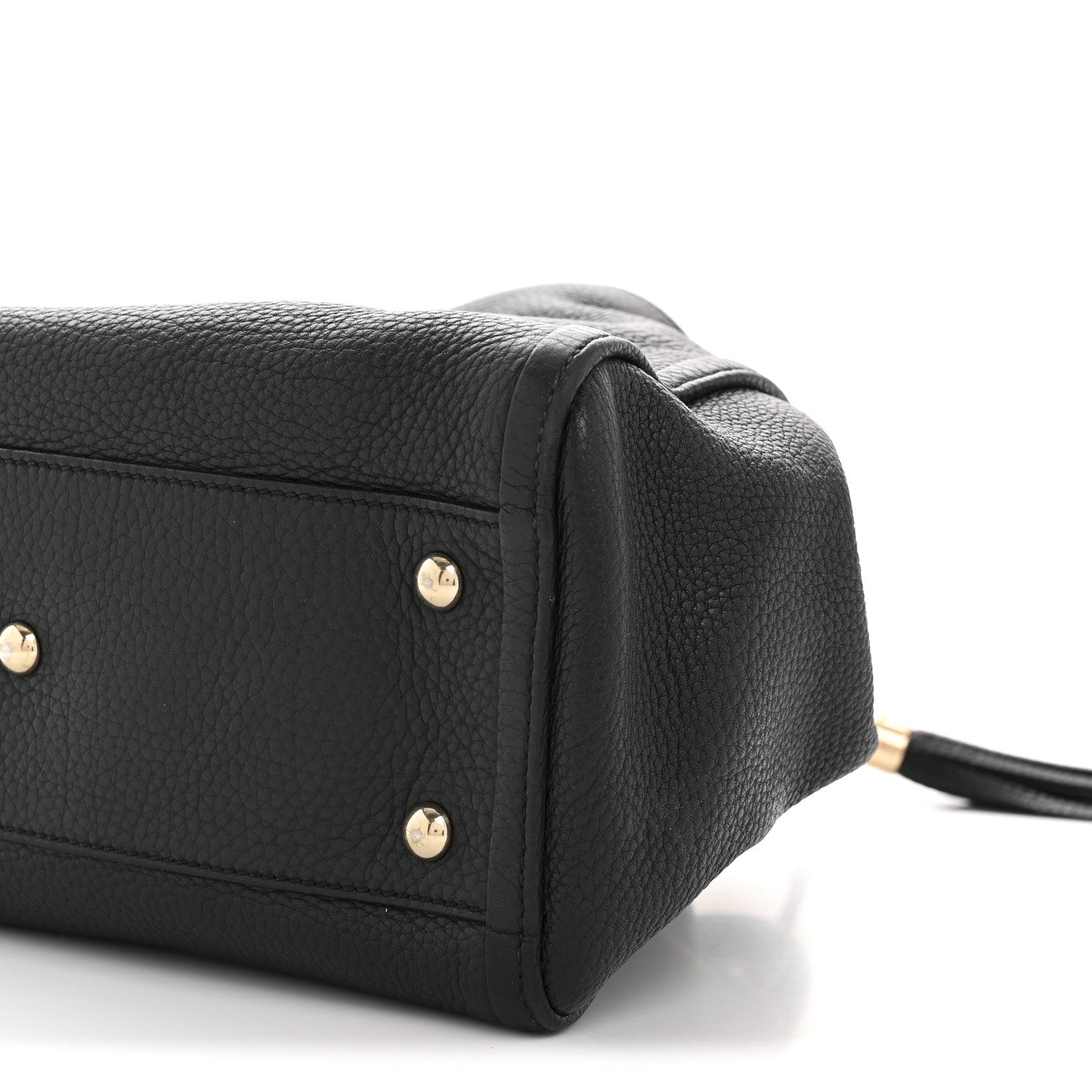 Gucci Pebbled Calfskin Small Soho Shoulder Bag Black 10 of 13