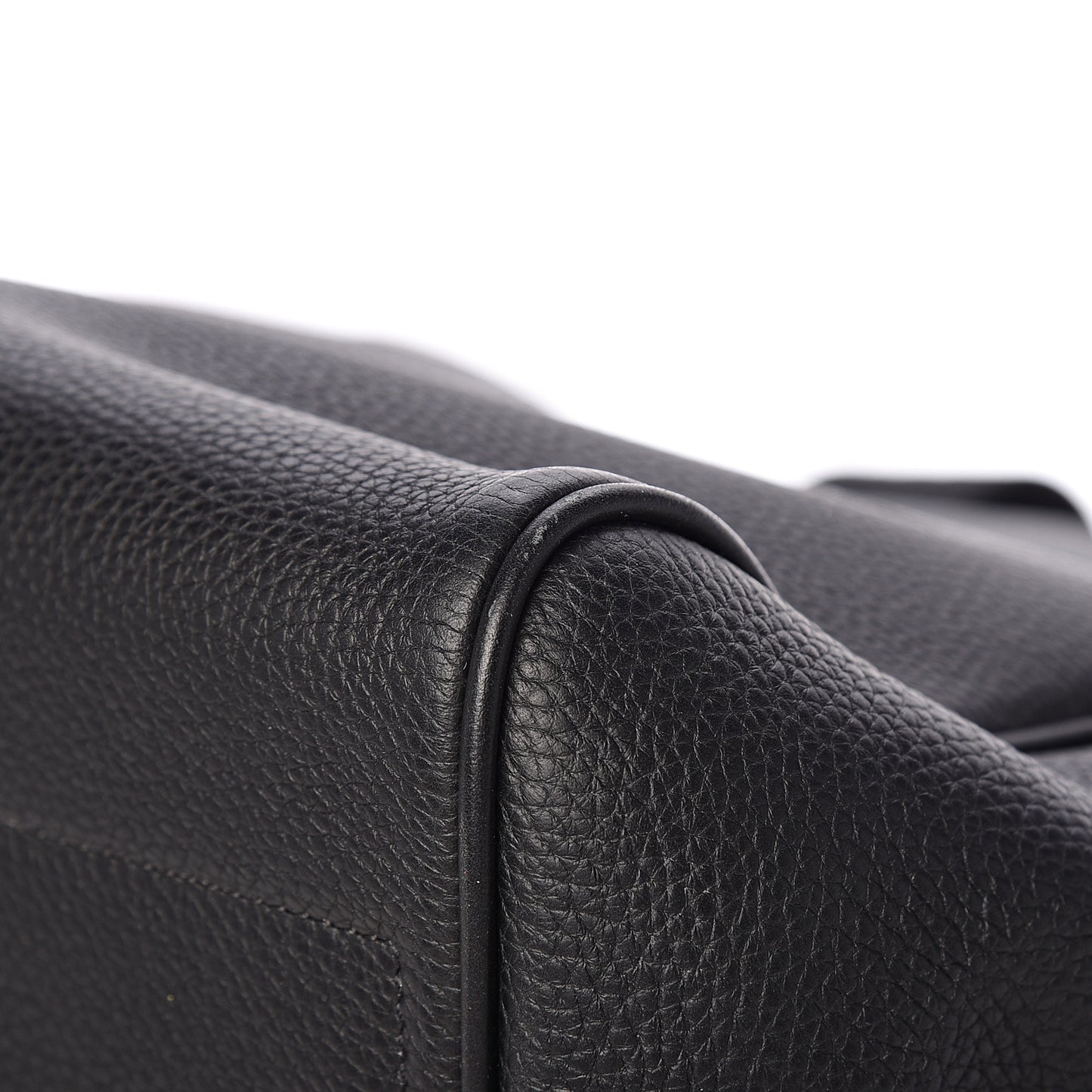Grained Calfskin Medium Rialto Shoulder Bag Black
