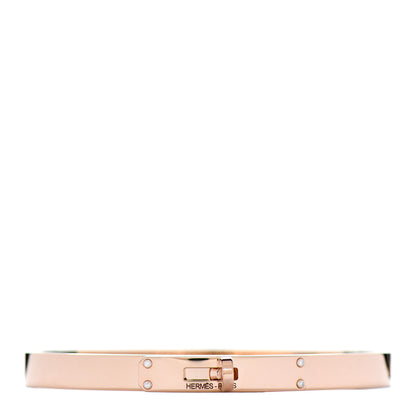 Hermes 18K Rose Gold Diamond PM Kelly Bracelet SH 1 of 4