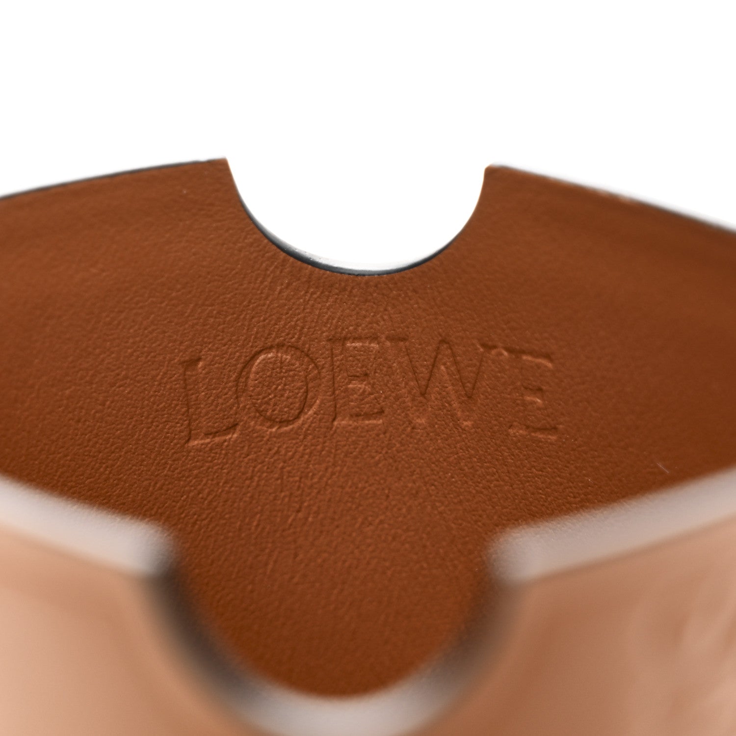 Loewe Smooth Calfskin Anagram Phone Pouch Tan 6 of 7