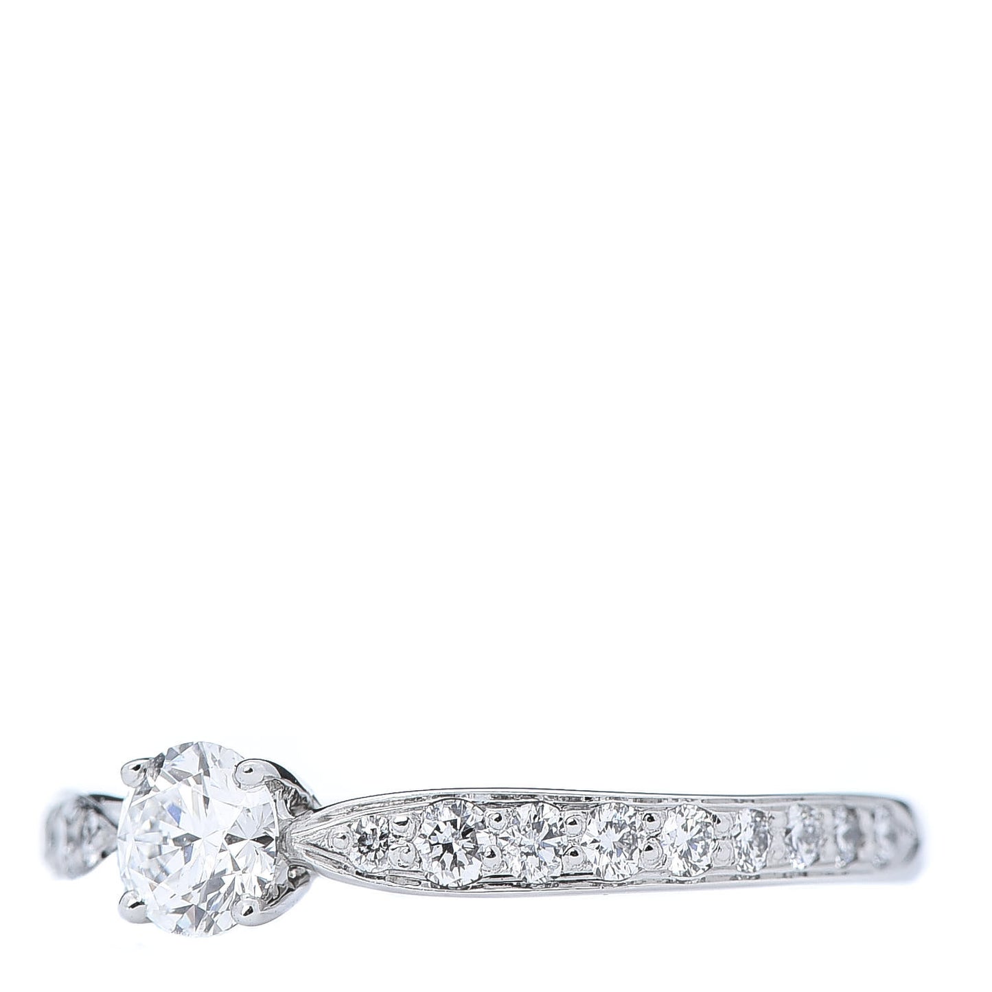 Platinum Diamond .25ct Round Brilliant Harmony Engagement Ring 49 5