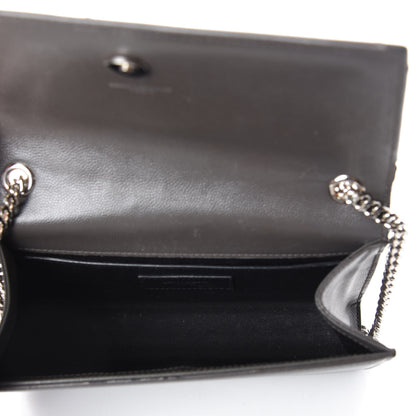Saint Laurent Grain De Poudre Small Monogram Kate Satchel Storm 5 of 10