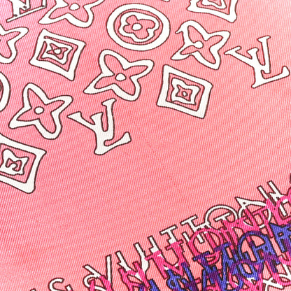 Louis Vuitton Silk Monogram LV World Square Scarf Multicolor 3 of 4
