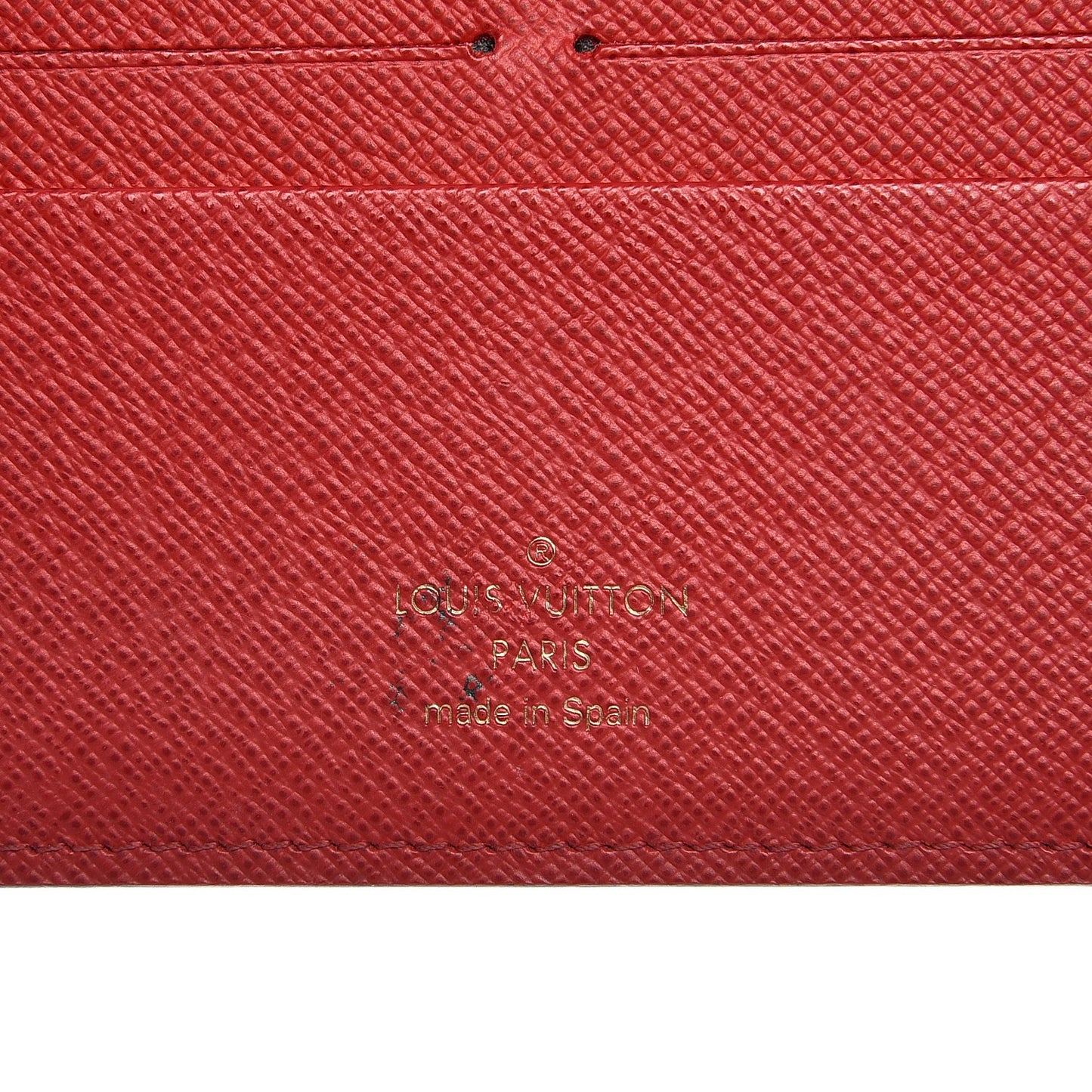 Damier Ebene Insolite Wallet Red